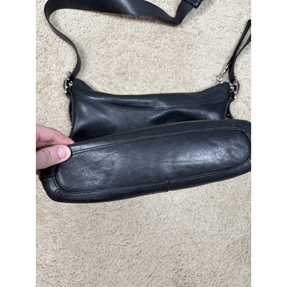 Vtg COACH Legacy Slim 9188 Black Leather Crossbody Shoulder Bag Purse Classic - Picture 9 of 12